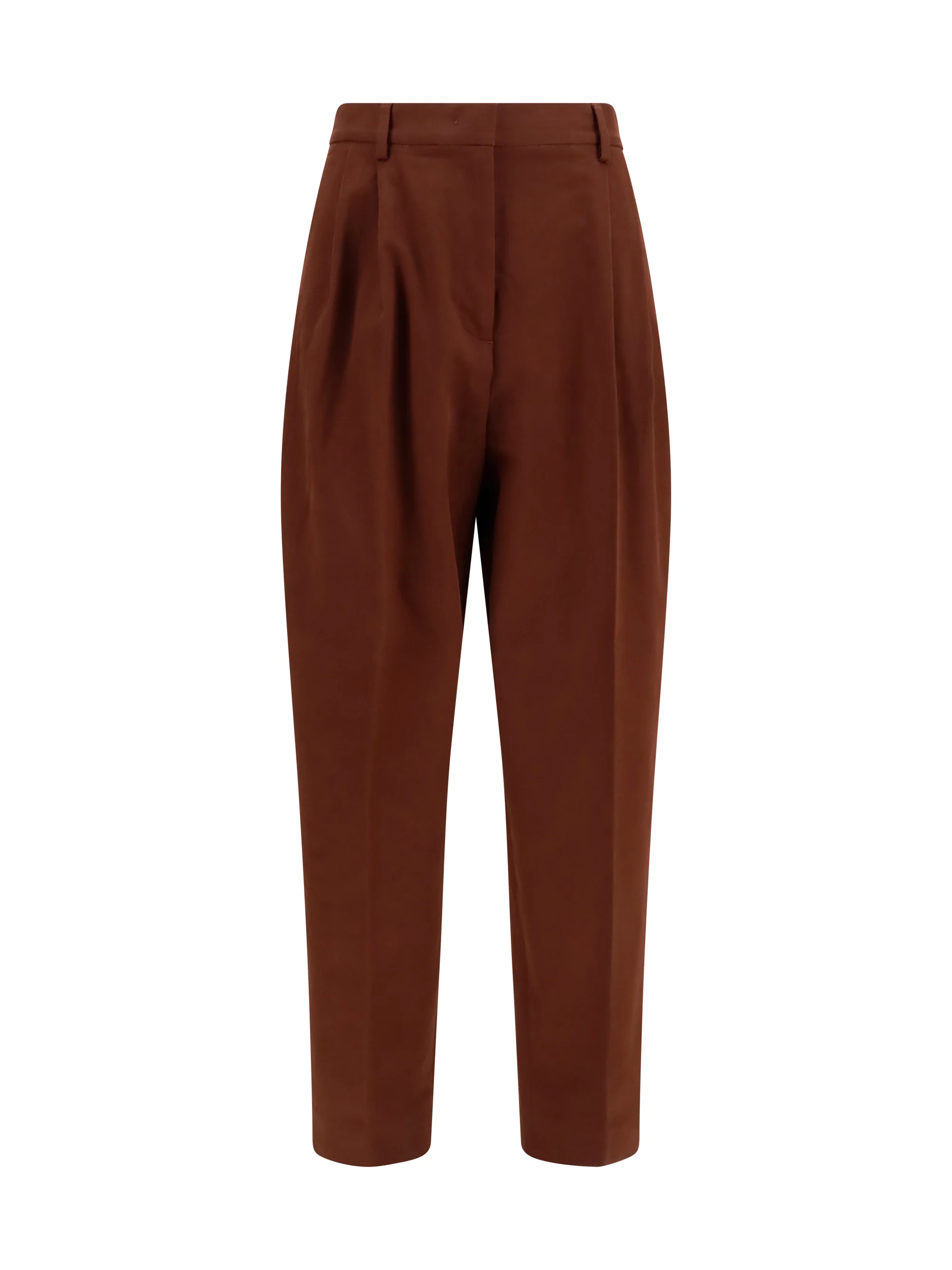 wool-blend elasticated-waist pants