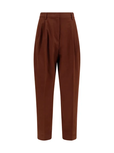 wool-blend elasticated-waist pants