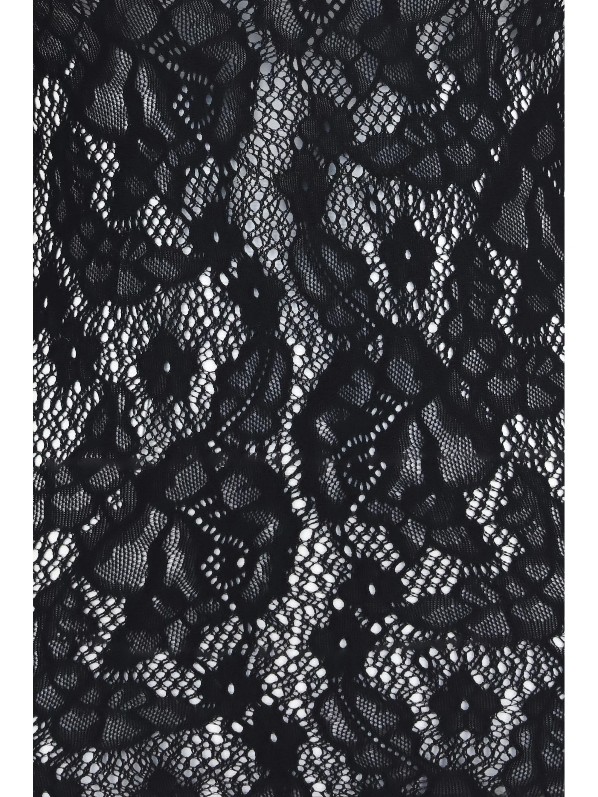 infinite rose net long-sleeve top