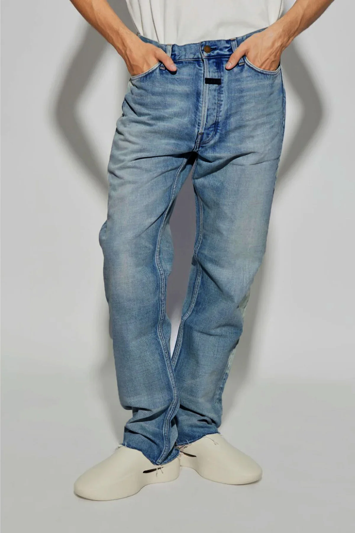 FEAR OF GOD 32 straight 5 pocket cotton denim jeans