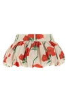 all-over mini skirt in taffeta kenzo archive rose print