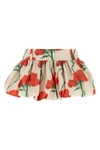all-over mini skirt in taffeta kenzo archive rose print