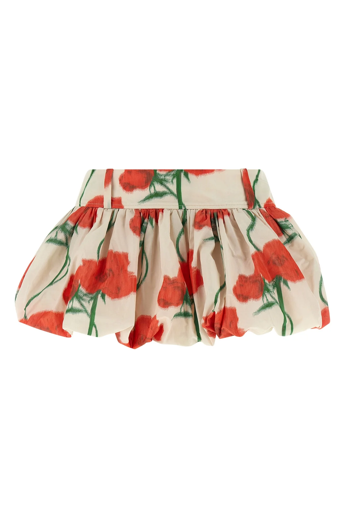 all-over mini skirt in taffeta kenzo archive rose print