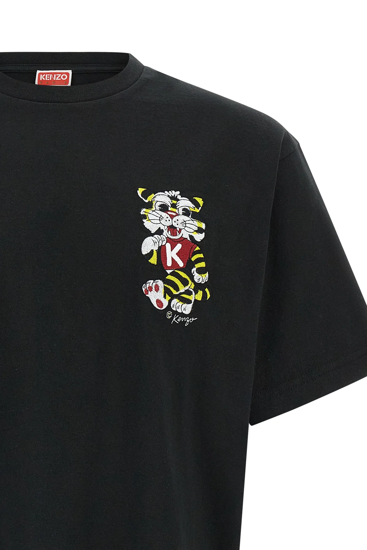 wild tiger embroidered cotton