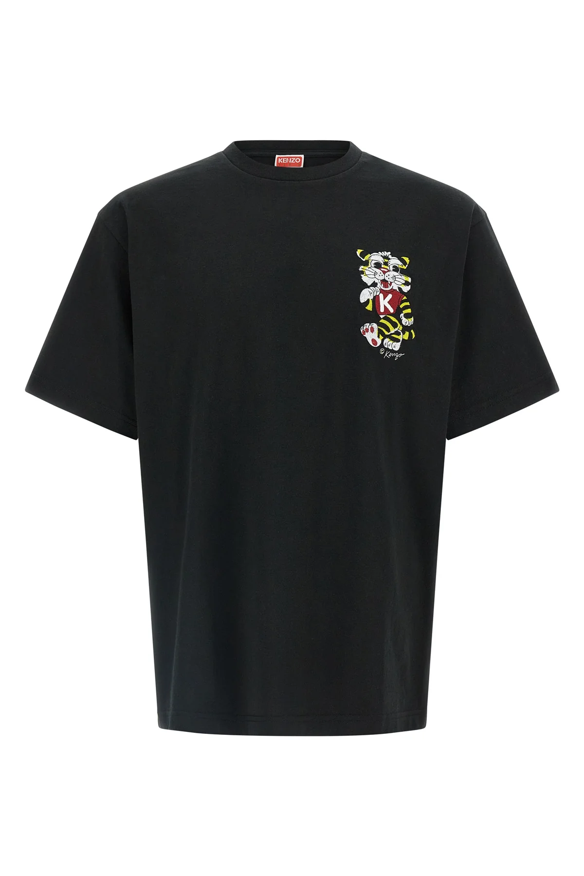 wild tiger embroidered cotton