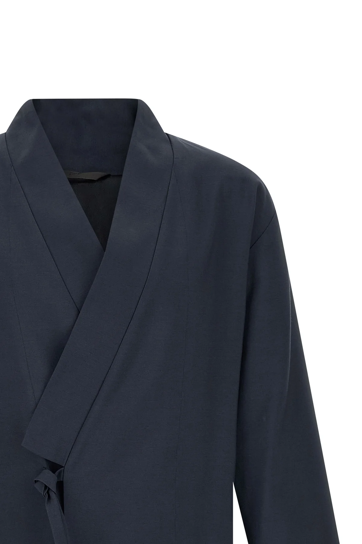 viscose and wool blend blazer