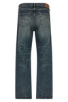 the kenzo japanese denim jeans have a straight leg silhouette enhanced by a vint