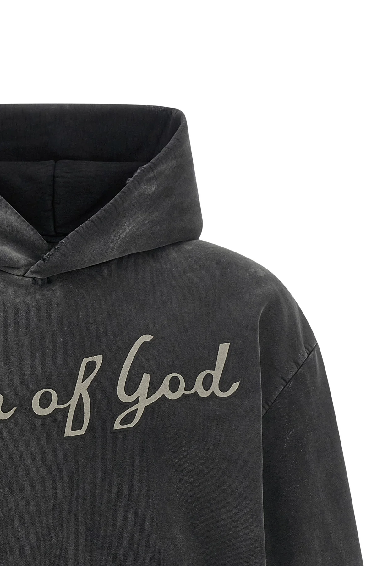 26 hoodie in heavy used-effect cotton fleece finished