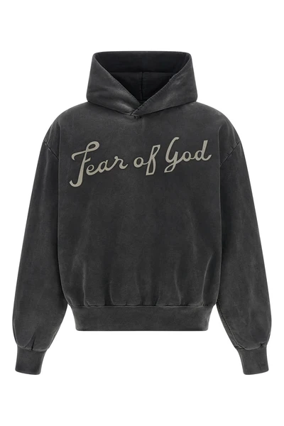 26 hoodie in heavy used-effect cotton fleece finished