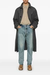 classic 5 pocket straight jeans in cotton denim
