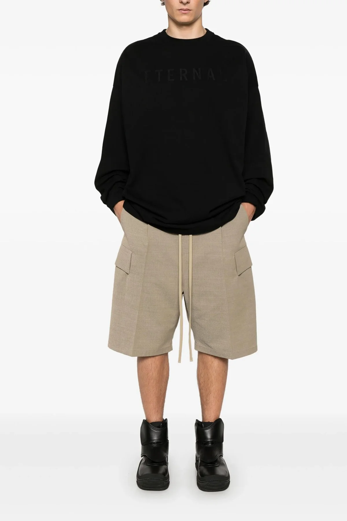 FEAR OF GOD M heavy cotton jersey t-shirt