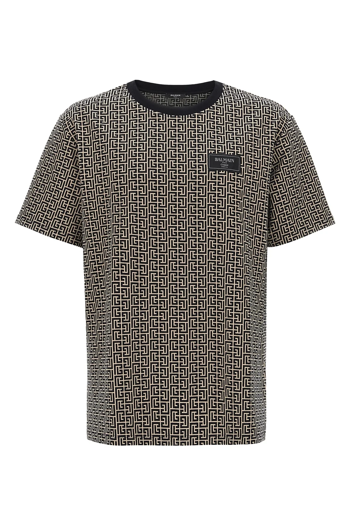monogram couture cotton jersey crew neck t-shirt
