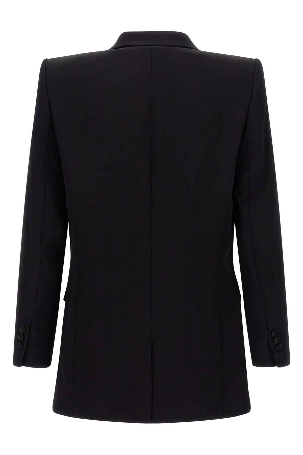 single-breasted hourglass blazer in viscose crêpe