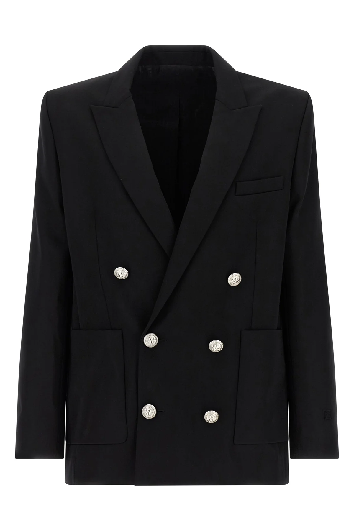 BALMAIN 50 double-breasted grain de poudre blazer