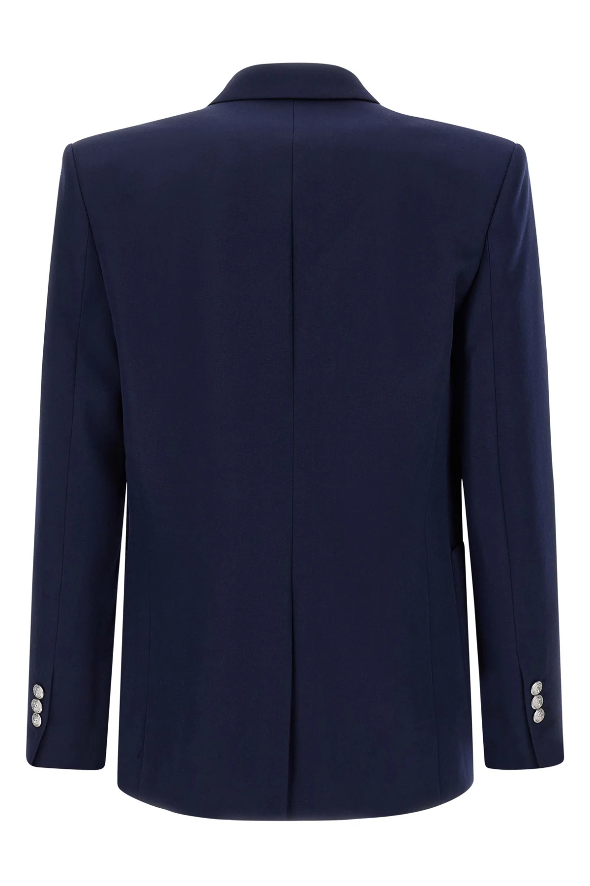 double-breasted grain de poudre blazer