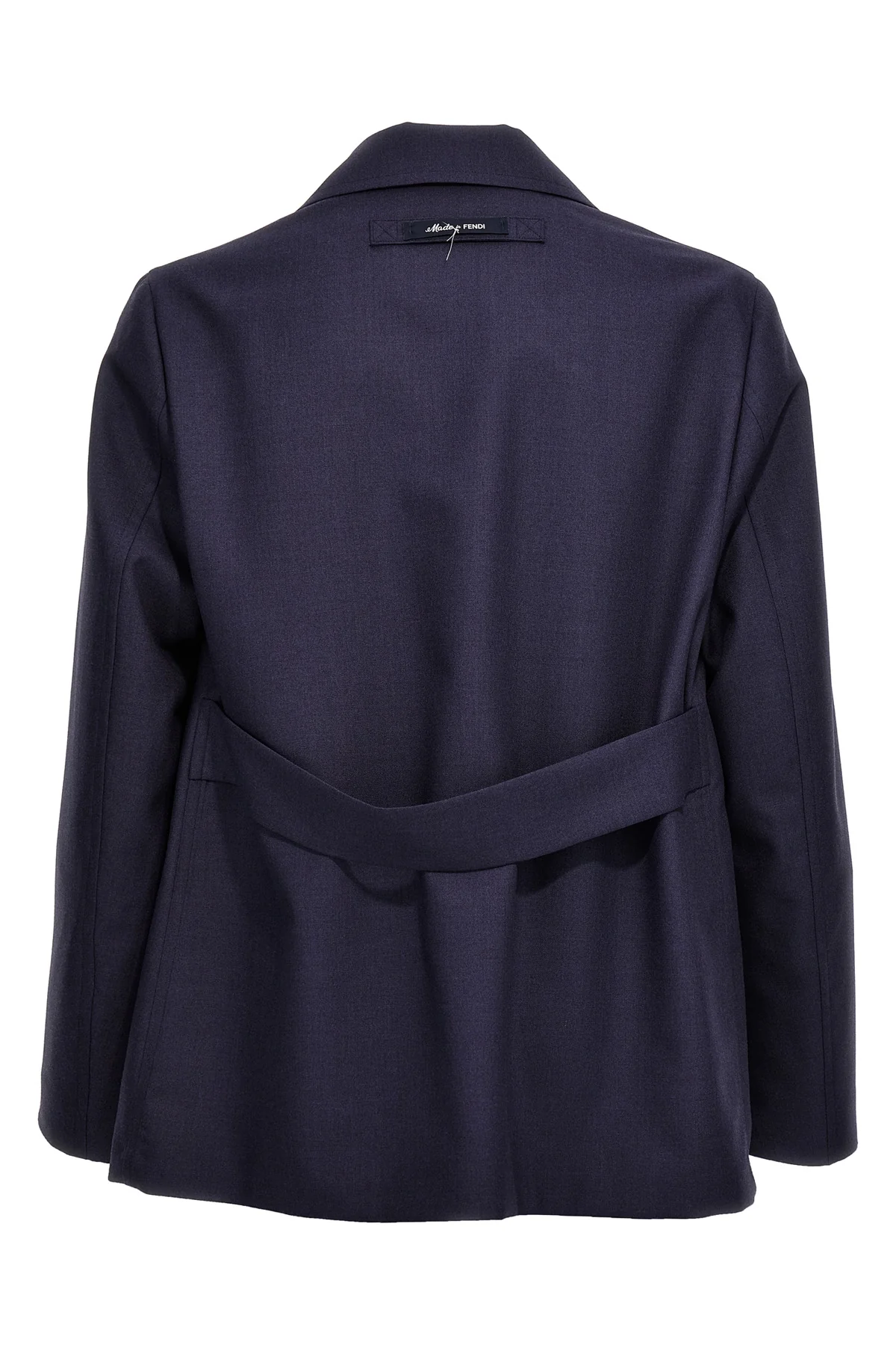single-breasted wool jacket
