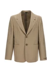 single-breasted wool blazer