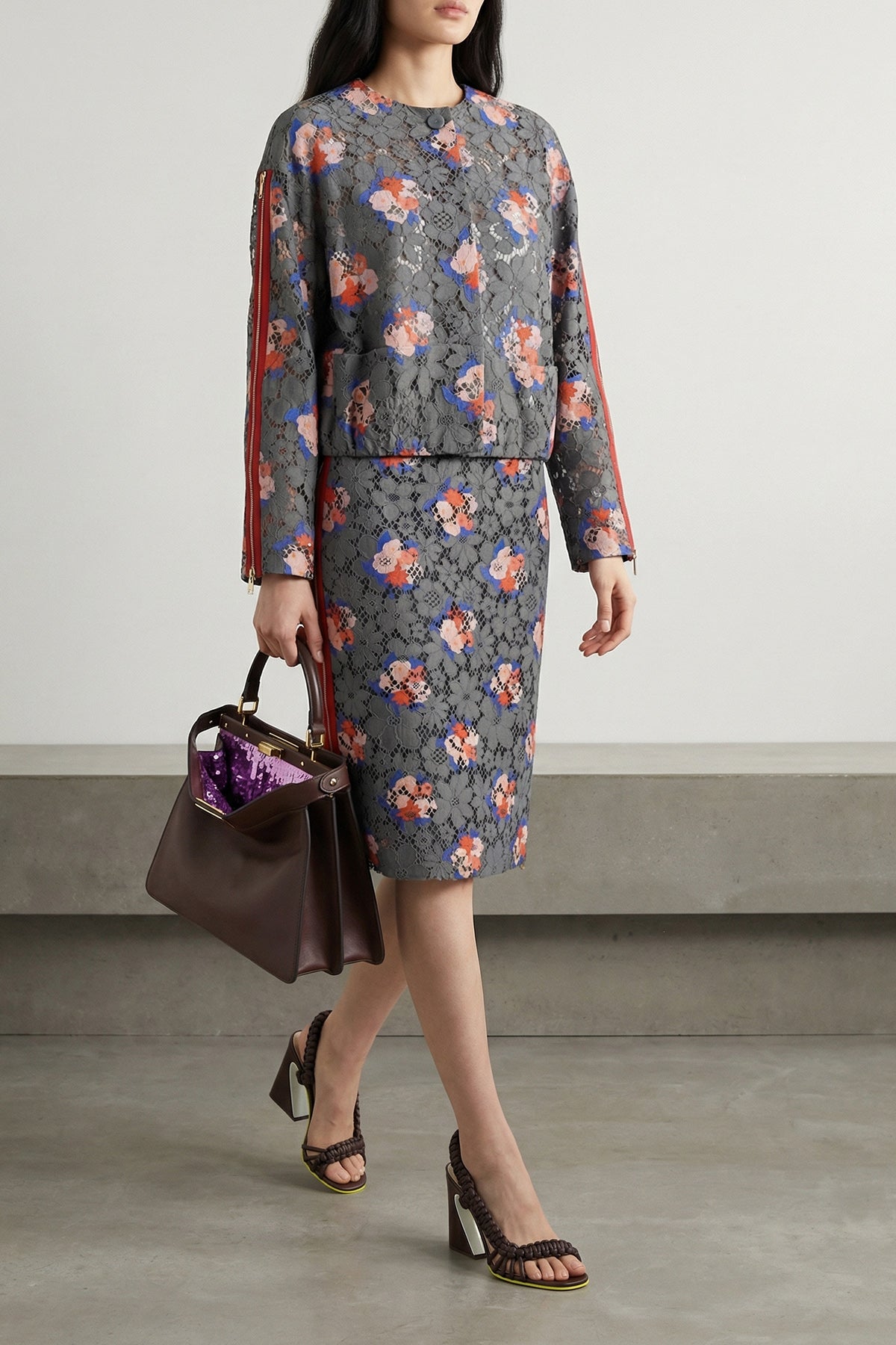 FENDI 40 lace blazer