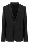 the fendi blazer in kid mohair and virgin wool blend redefines the codes of cont