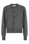 the ami paris crew neck cardigan embodies the essence of everyday luxury through