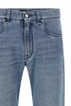 stonewashed cotton denim jeans