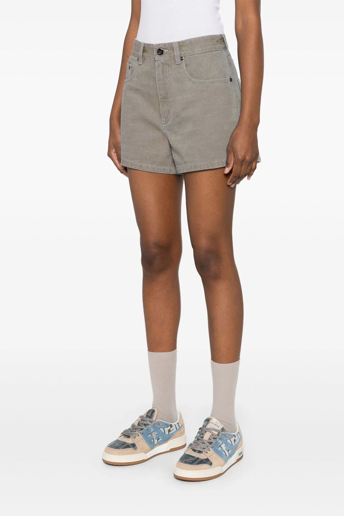 FENDI 40 cotton denim shorts