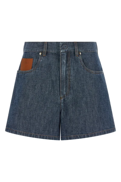 the fendi chambray denim short redefines casual wear through a sartorial luxury