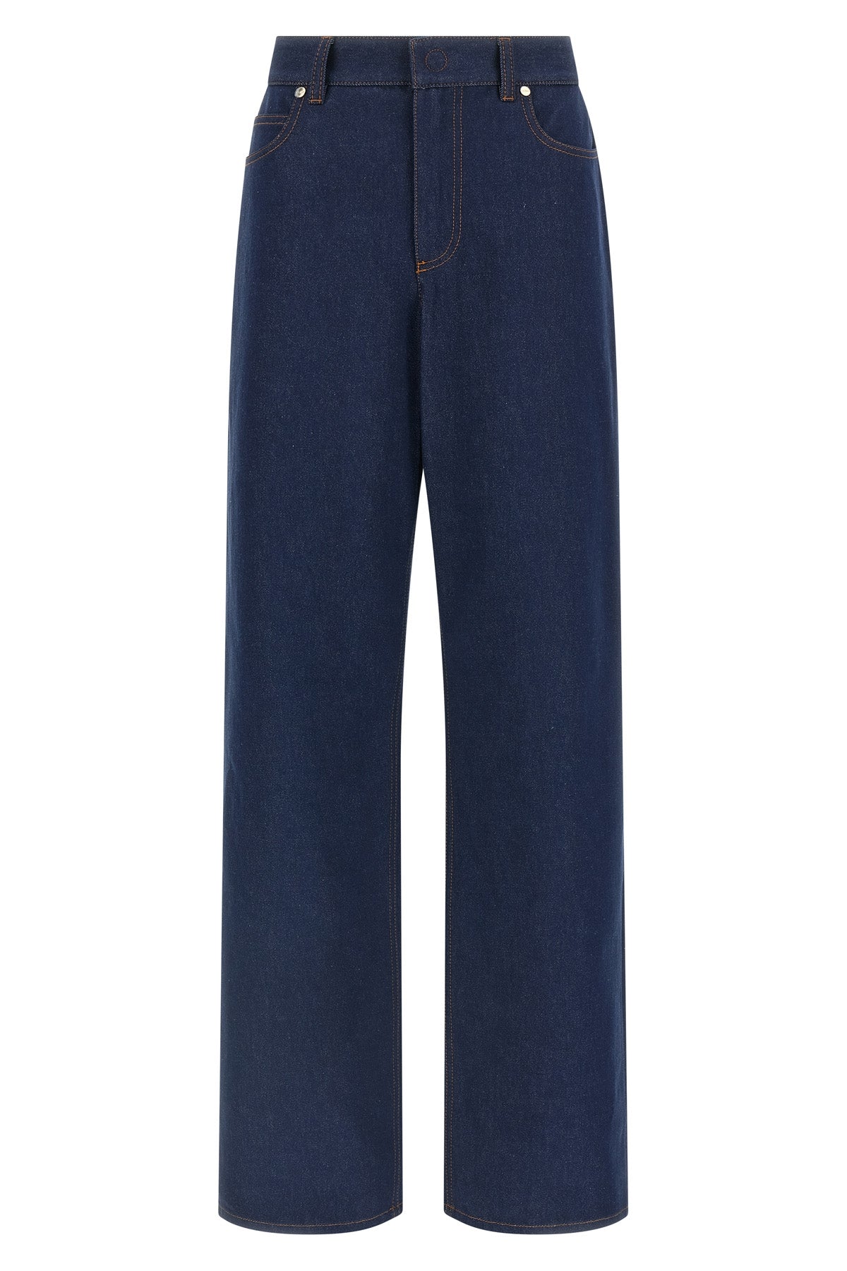 FENDI 38 ff reverse cotton denim jeans