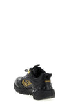 cosmic dust sneakers in glacé leather and technical materials