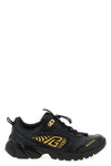 cosmic dust sneakers in glacé leather and technical materials