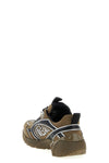 cosmic dust sneakers in suede and technical materials