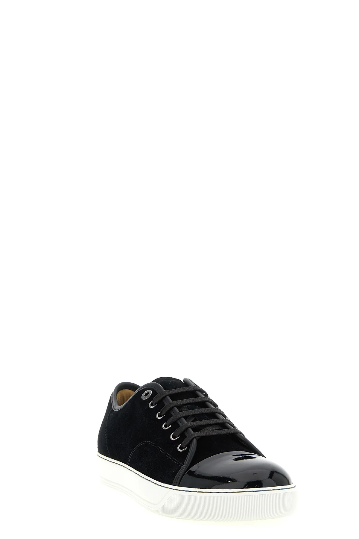 LANVIN 6 basket low-top suede sneakers