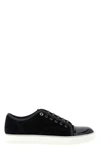 basket low-top suede sneakers