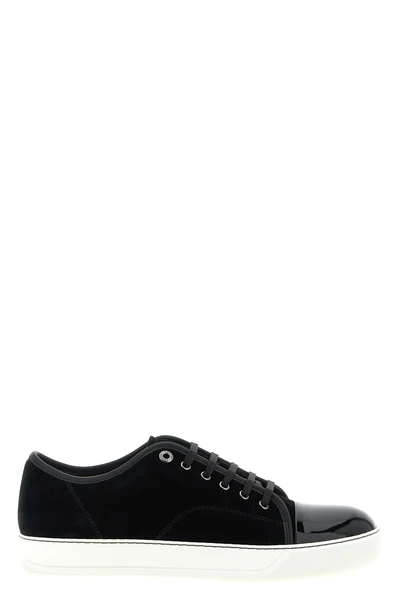 basket low-top suede sneakers