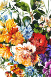 floral print silk twill scarf