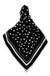 polka dot print silk scarf