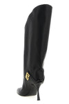 twist calf leather boots