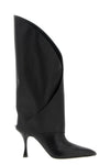 twist calf leather boots