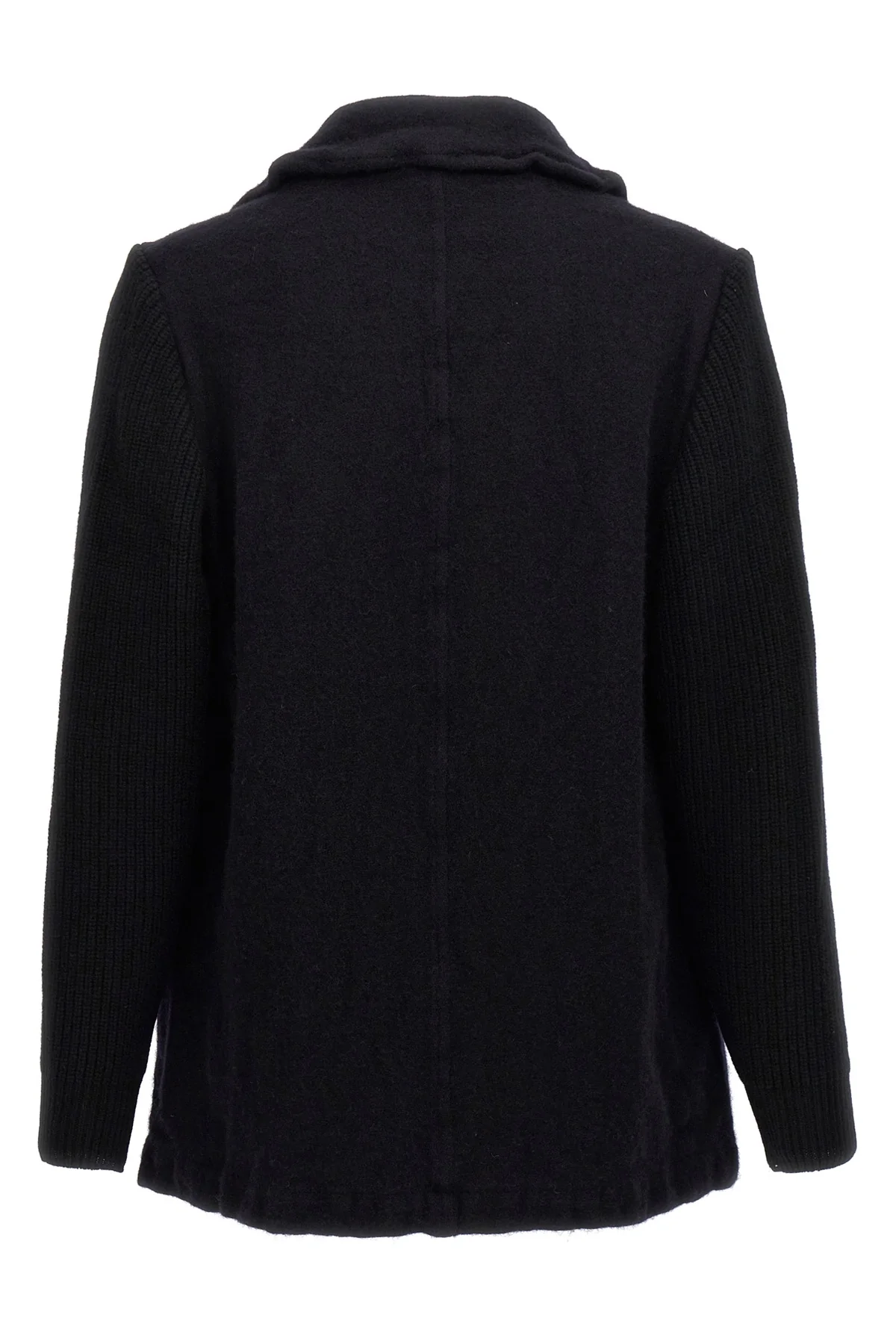 COMME DES GARCONS SHIRT L double-breasted wool cloth coat