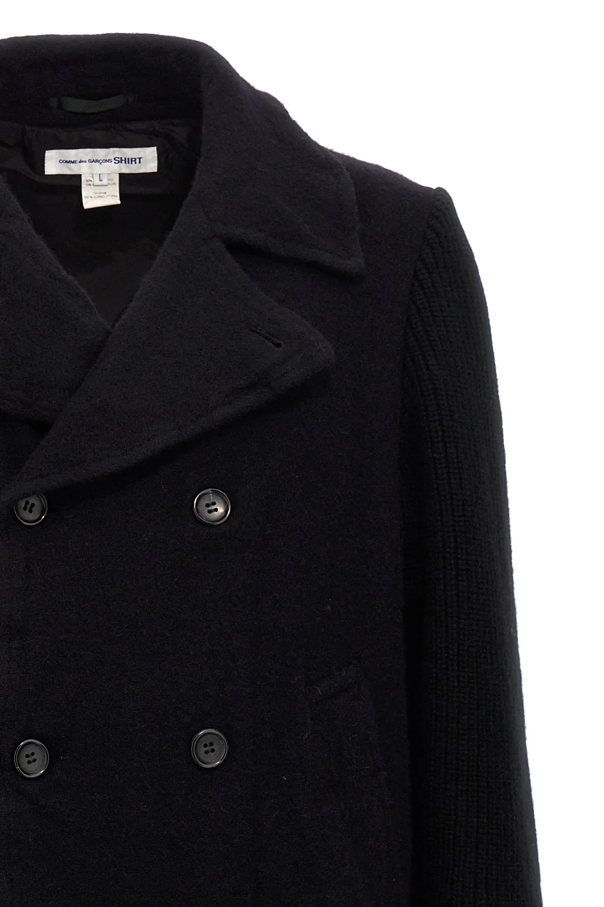 double-breasted wool cloth coat
