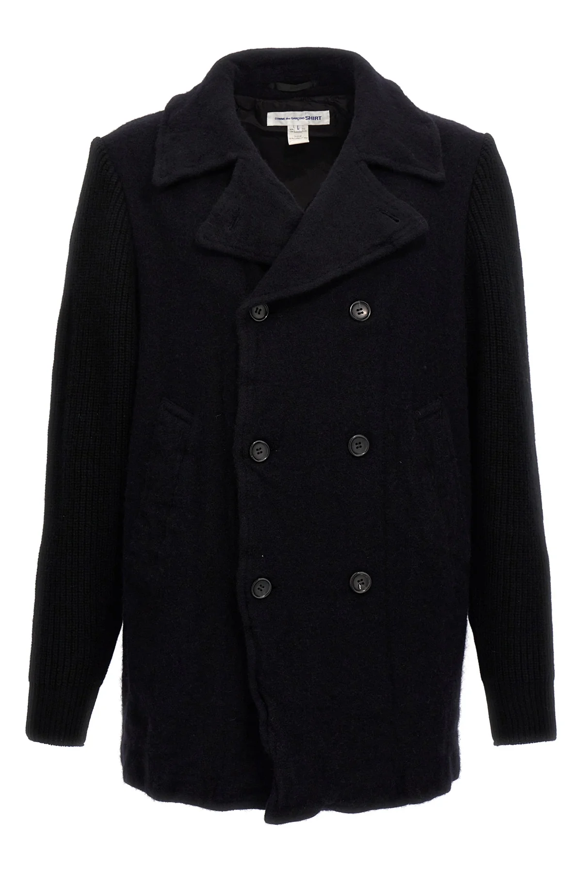 double-breasted wool cloth coat