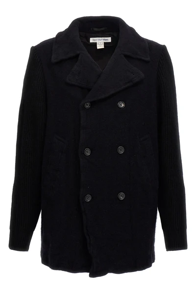 double-breasted wool cloth coat
