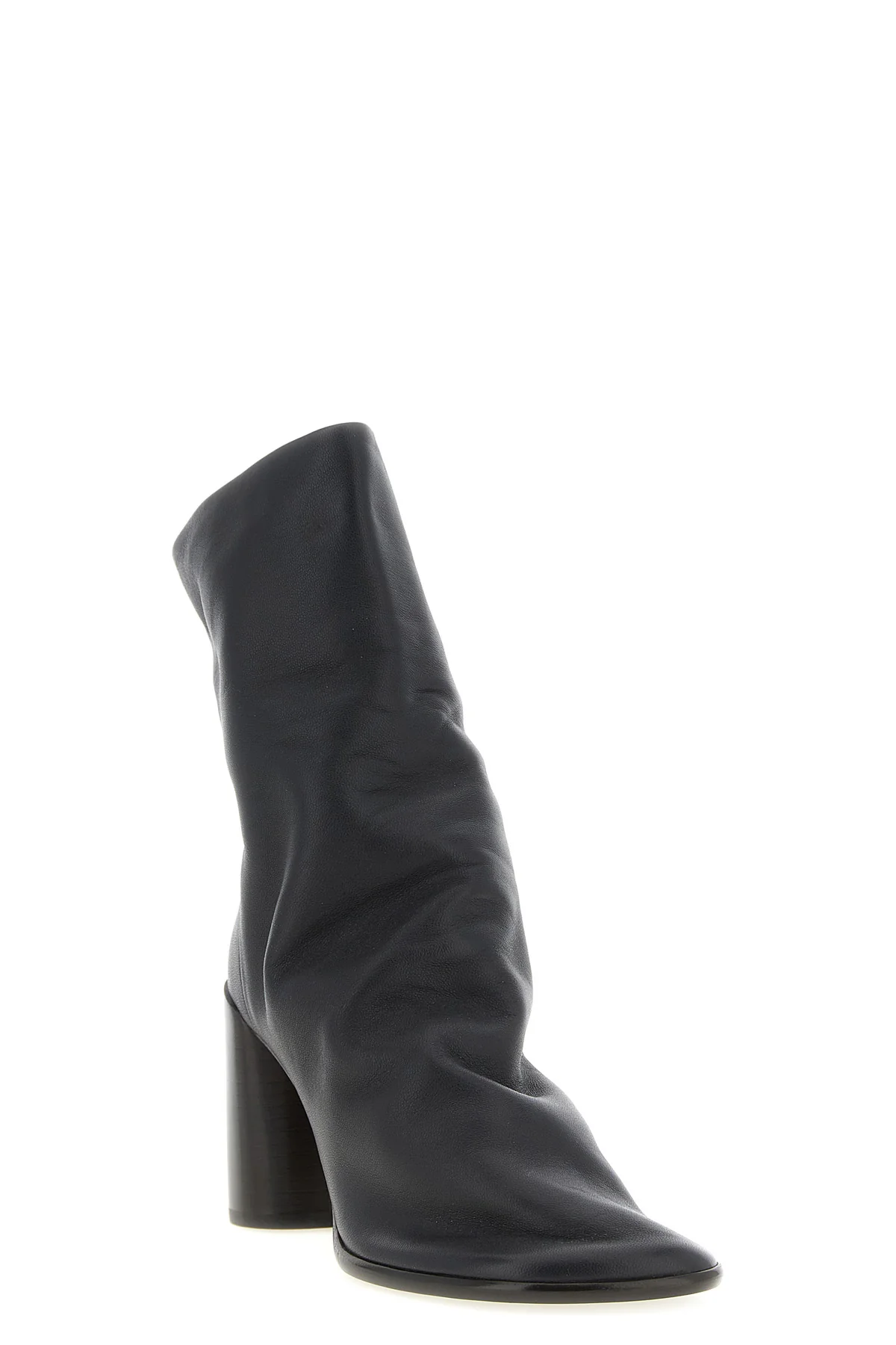 LEMAIRE 35 the lemaire glove ankle boots define an enveloping silhouette through a sartor