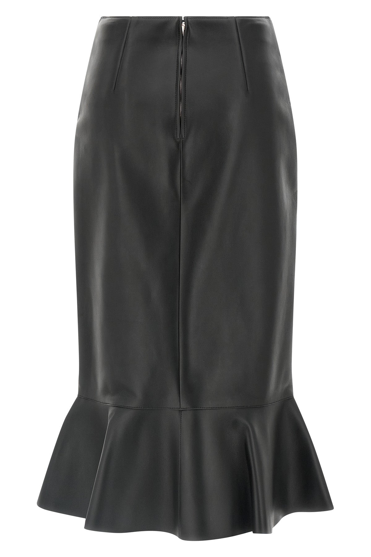 nappa midi skirt
