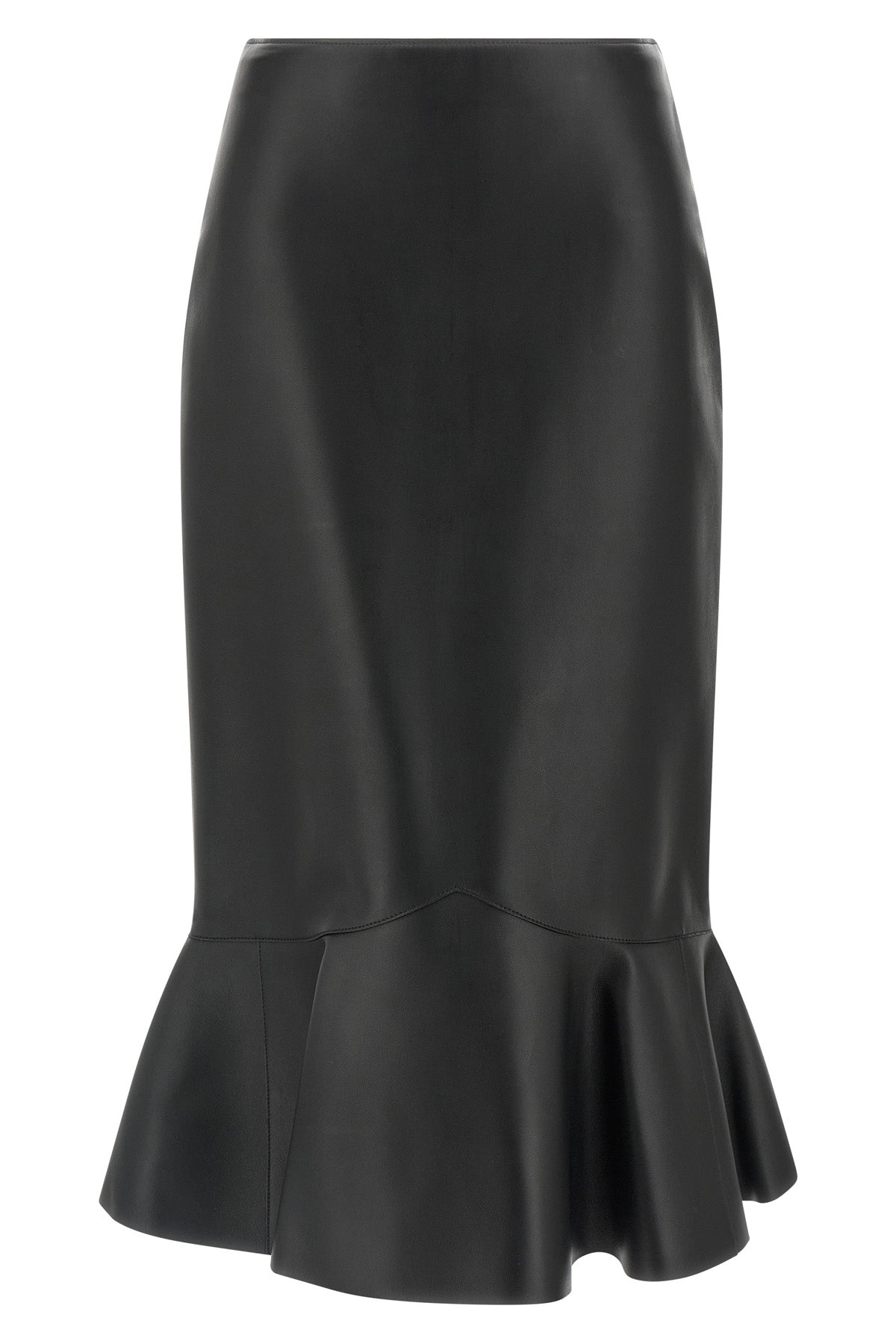 FENDI 38 nappa midi skirt
