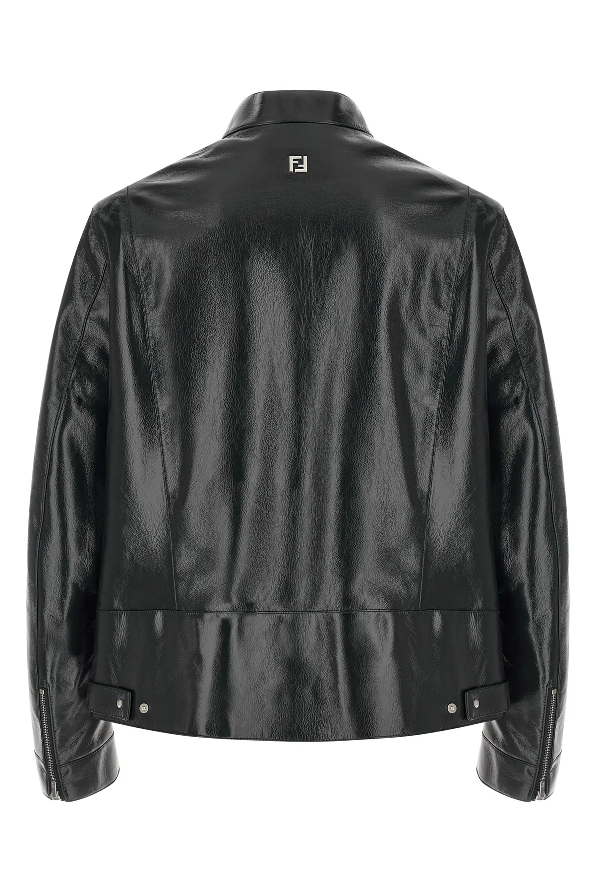 leather blouson treated