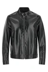 leather blouson treated