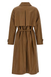 nappa midi trench coat