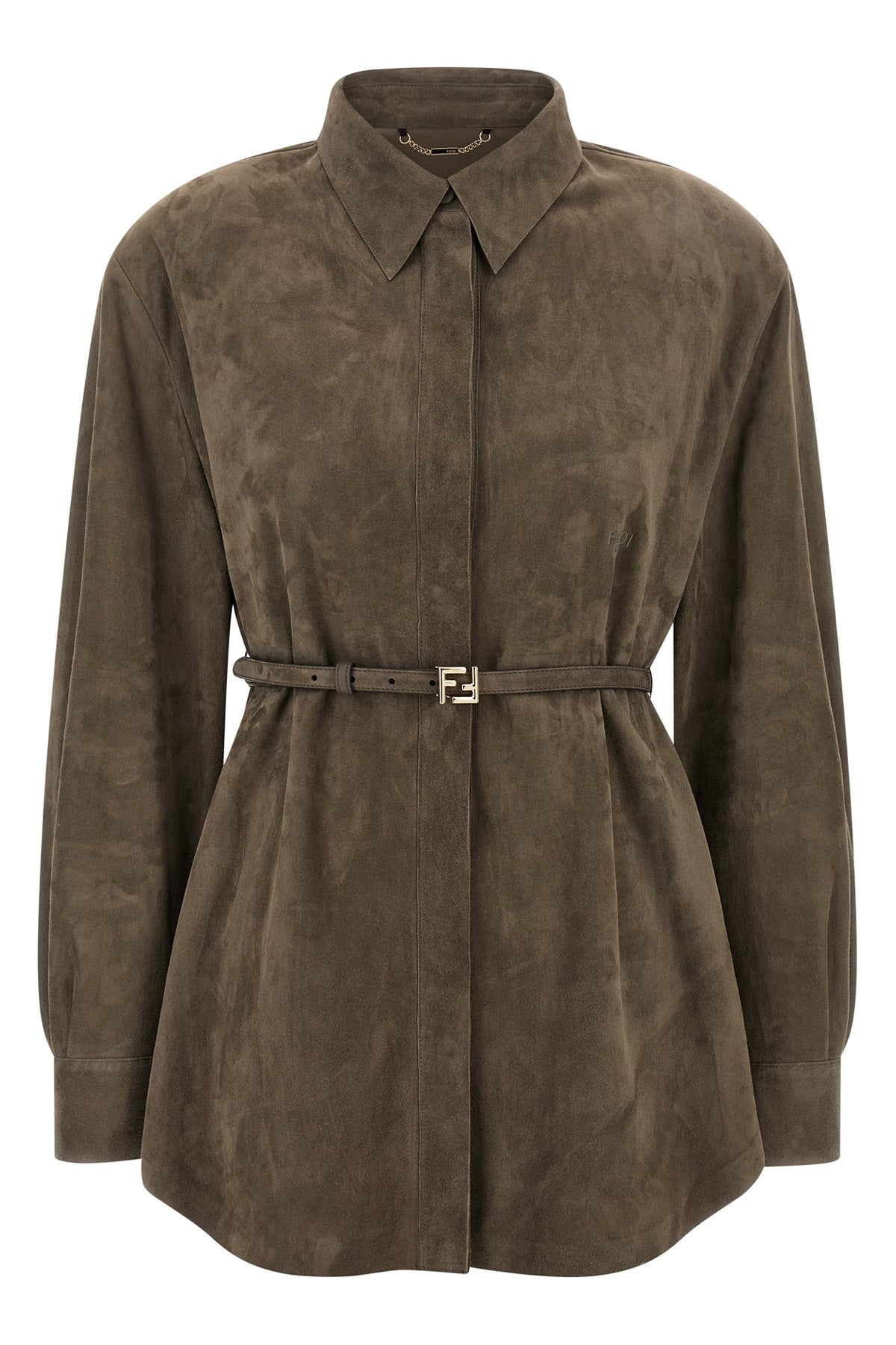 FENDI 44 suede shirt