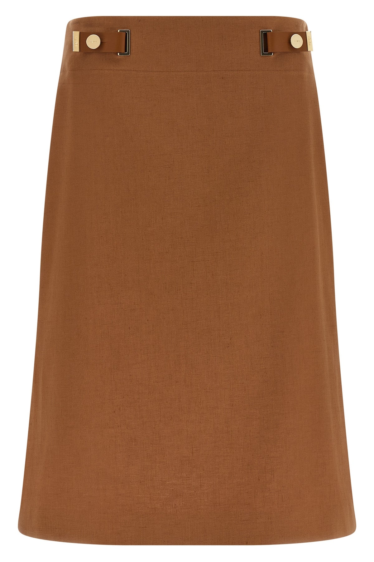 the fendi midi skirt redefines everyday elegance through a flared silhouette
